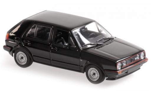 Volkswagen Golf 1/43 Maxichamps II GTI black 1985 5-portes diecast model cars
