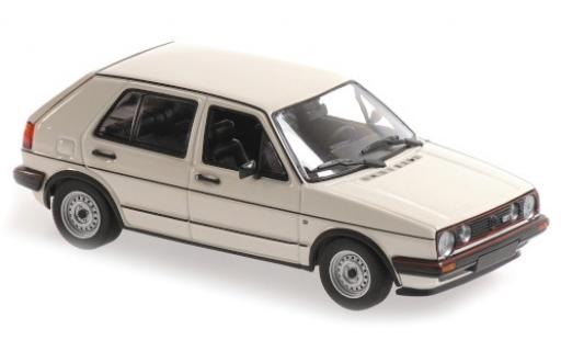 Volkswagen Golf 1/43 Maxichamps II GTI white 1985 5-portes diecast model cars