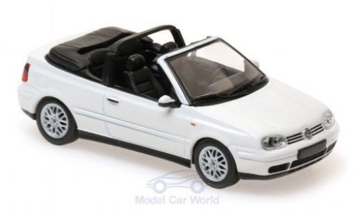 Volkswagen Golf 1/43 Maxichamps IV Cabriolet white 1998 diecast model cars