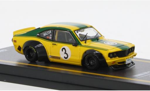Mazda RX3 1/64 INNO64 Savanna gelb 1:64 diecast model cars