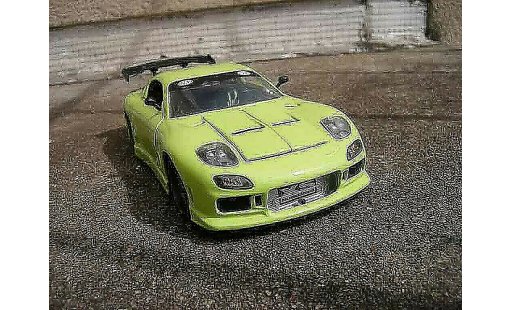 Mazda RX7 Base 1/18 Jada Toys green diecast model cars