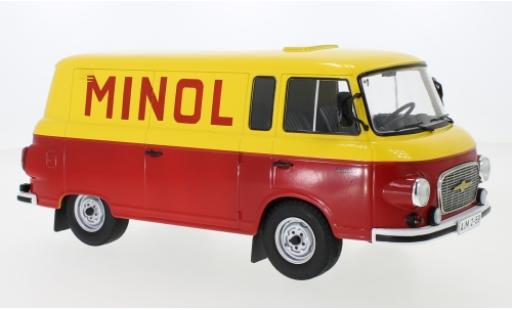 Barkas B 1000 1/18 MCG Kastenwagen yellow/red Minol 1970 diecast model cars