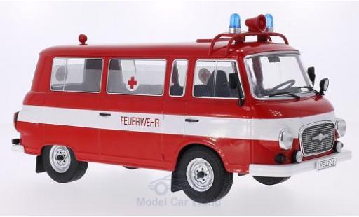 Barkas B 1000 1/18 MCG Kleinbus Feuerwehr 1965 Ambulanz Türen und Hauben geschlossen diecast model cars