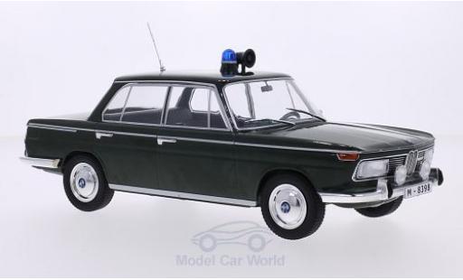 Bmw 2000 A 1/18 MCG TI (Typ 120) green Polizei 1966 Türen und Hauben geschlossen diecast model cars