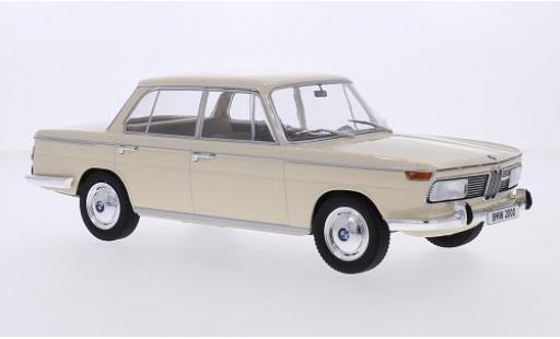 Bmw 2000 1/18 MCG tilux (Typ 120) beige 1966 les portes et capos fermé diecast model cars