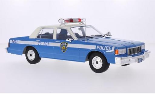 Chevrolet Caprice Classic 1/18 MCG Sedan blue Police 1985 les portes et capos fermé diecast model cars