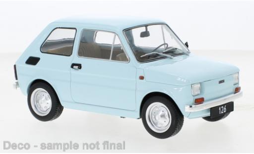 Fiat 126 1/18 MCG blue 1972 diecast model cars
