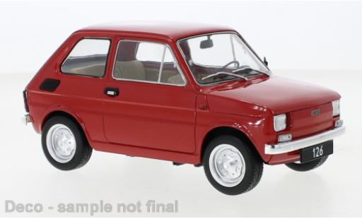 Fiat 126 1/18 MCG red 1972 diecast model cars