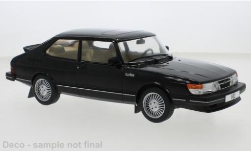 Saab 900 1/18 MCG Turbo black 1981 diecast model cars