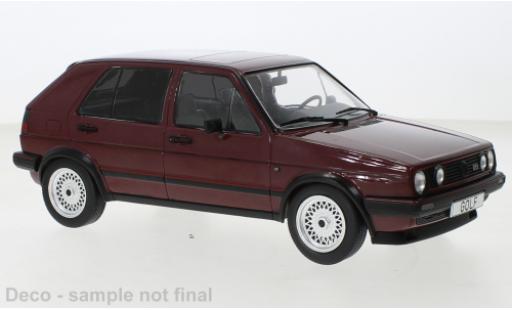 Diecast model cars Volkswagen Golf 1/18 MCG II GTI metallise red foncé 1984 Volkswagen Golf 1/18 MCG II GTI metallise red foncé 1984 diecast model cars