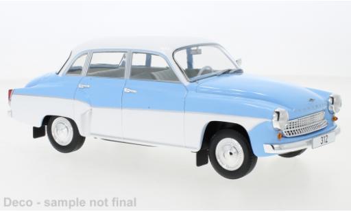 Diecast model cars Wartburg 312 1/18 MCG blue/white 1965 Wartburg 312 1/18 MCG blue/white 1965 diecast model cars