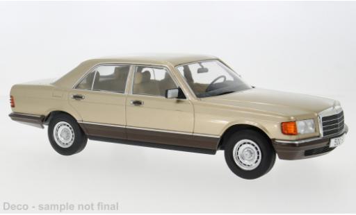 Diecast model cars Mercedes Classe S 1/18 MCG (W126) metallise beige 1979 1:18 Mercedes Classe S 1/18 MCG (W126) metallise beige 1979 1:18 diecast model cars