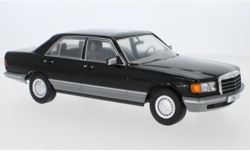 Mercedes Classe S 1/18 MCG (W126) black 1979 diecast model cars