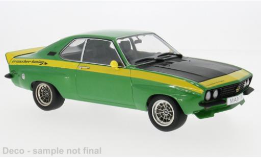 Diecast model cars Opel Manta 1/18 MCG A Irmscher grün/gelb 1974 1:18 Opel Manta 1/18 MCG A Irmscher grün/gelb 1974 1:18 diecast model cars