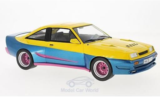 Diecast model cars Opel Manta B 1/18 MCG B Mattig yellow/blue 1991 Opel Manta B 1/18 MCG B Mattig yellow/blue 1991 diecast model cars
