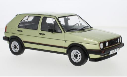 Diecast model cars Volkswagen Golf 1/18 MCG II GTI metallic green 1984 5-trg. Volkswagen Golf 1/18 MCG II GTI metallic green 1984 5-trg. diecast model cars