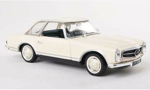 Mercedes 230 SL 1/43 Minichamps (W113) Hardtop white IAA 1963 diecast model cars