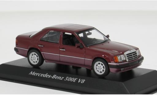 Mercedes 500 1/43 Minichamps E (W124) rot 1991 1:43 diecast model cars