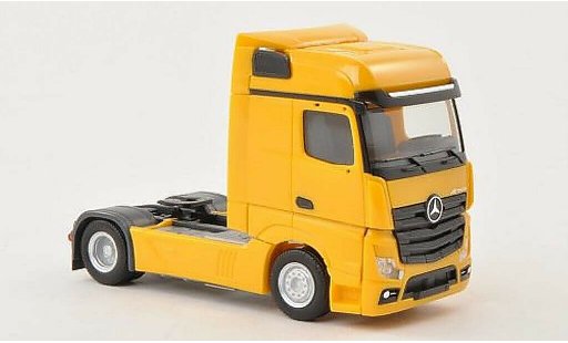 Mercedes Actros Bigspace 1/87 Herpa yellow Solo-Zugmaschine diecast model cars