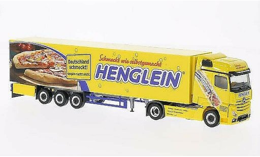 Mercedes Actros Bigspace 1/87 Herpa Henglein Pizzateig Kuhltrunk-SZ diecast model cars