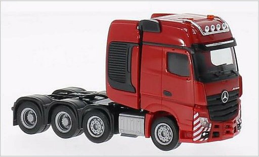 Mercedes Actros Gigaspace 1/87 Herpa SLT Schwerlastzugmaschine red diecast model cars