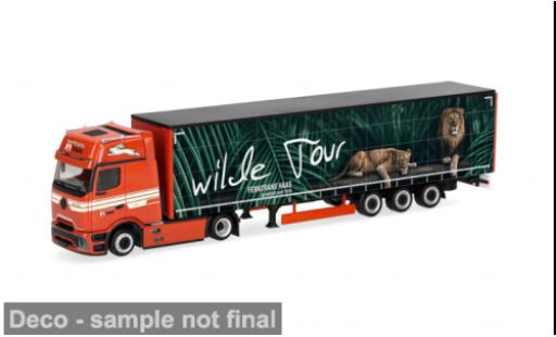 Diecast model cars Mercedes Actros L ProCabin Ferntrans Haas/Wilde Tour 1/87 Herpa