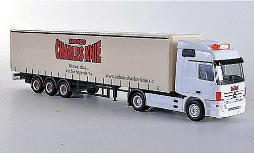 Mercedes Actros Base 1/87 Herpa L02 Zirkus Charles Knie Gardinenplanen-SZ diecast model cars