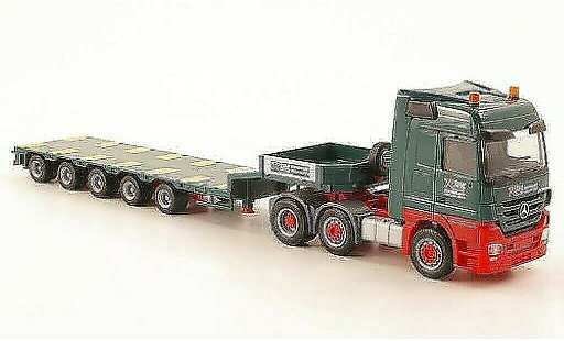 Mercedes Actros Base 1/87 Herpa LH 08 Kahl Schwerlast Semitieflade-Sattelzug diecast model cars
