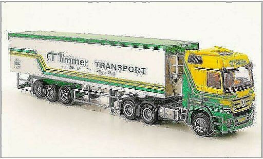 Mercedes Actros Base 1/87 AWM MP3 L Aerop. CT Timmer 3-Achser Kipp-SZ diecast model cars