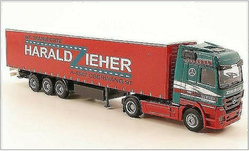 Mercedes Actros Base 1/87 AWM MP3 LH/Aerop. Harald Zieher G-KSZ diecast model cars