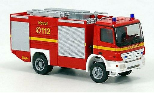 Mercedes Actros Base 1/87 Herpa S TLF 24/60 Fire brigade 2002 diecast model cars