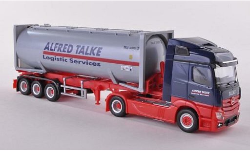Mercedes Actros Streamspace 1/87 Herpa 2.3 A.Talke Drucksilocontainer-SZ 30ft. 2011 diecast model cars