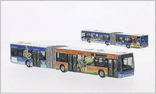 Mercedes Citaro G 1/87 Rietze Kraftverkehr Wupper-Sieg-CaLeVornia 2006 diecast model cars