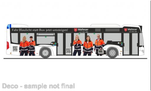 Mercedes Citaro 1/87 Rietze Malteser 1:87 diecast model cars