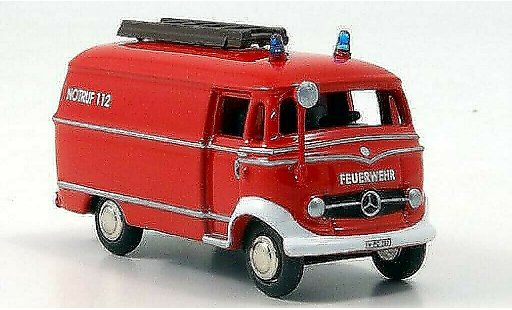 Mercedes L319 Kastenwagen 1/87 Bub Van Fire brigade diecast model cars
