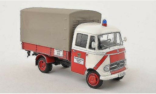 Mercedes L319 Base 1/43 Schuco flatbed/Plane Fire brigade Dortmund diecast model cars
