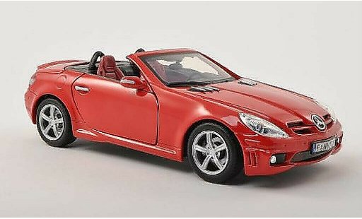 Mercedes Classe SLK AMG 1/18 Motormax 55 (R171) red diecast model cars