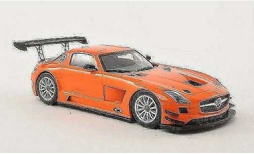 Mercedes SLS GT3 1/43 Minichamps AMG orange Plain Body Version 2011 diecast model cars