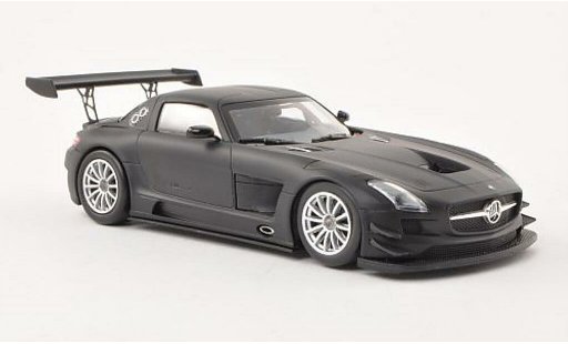 Mercedes SLS GT3 1/43 Minichamps AMG matt-black Plain Body Version 2011 diecast model cars