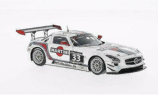 Mercedes SLS GT3 1/43 Spark AMG No.33 Martini / Mishu Motors 12h Zandvoort /R.van diecast model cars