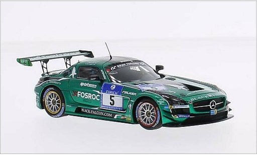 Mercedes SLS GT3 1/43 Spark AMG No.5 Black Falcon 24h Nurburgring 2015 diecast model cars