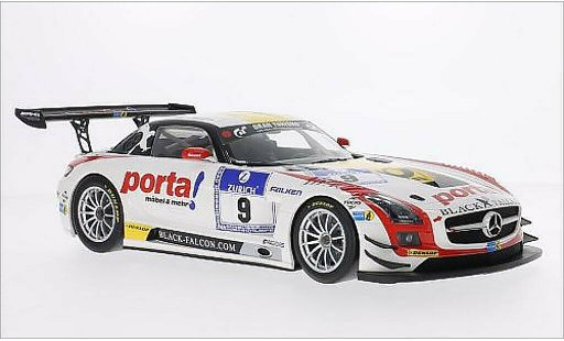 Mercedes SLS GT3 1/18 Minichamps AMG No.9 Black Falcon Porta 24h Nurburgring 2013 /K.Thiim diecast model cars