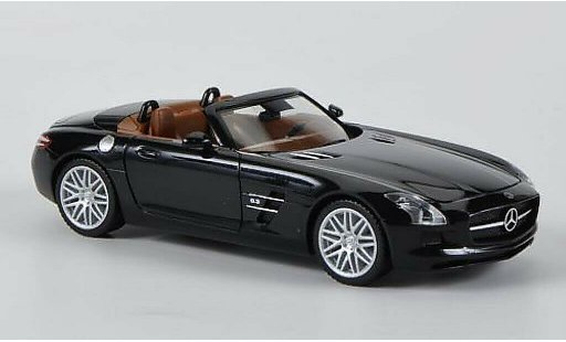Mercedes SLS Roadster 1/87 Herpa AMG (R197) Brabus black diecast model cars