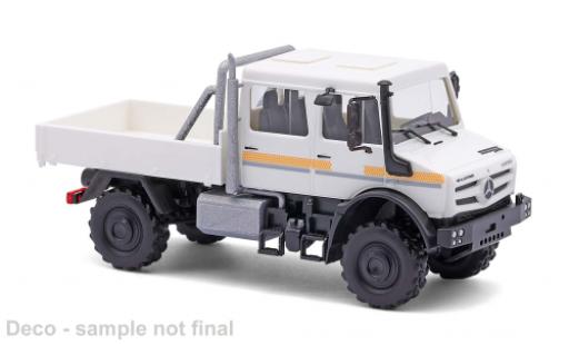 Diecast model cars Mercedes Unimog U 5023 weiss/Dekor 2014 1/87 Busch