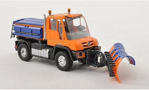 Mercedes Unimog 406-425 1/87 Busch U430 Winterdienst orange diecast model cars