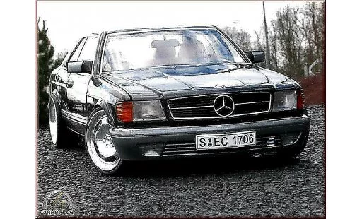 Mercedes 500 Coupe 1/18 Autoart jantes 20 pouces diecast model cars