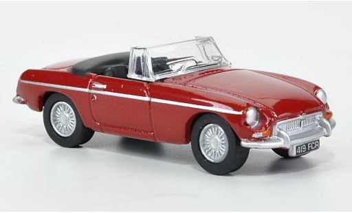 MG B Base 1/76 Oxford red open 1970 diecast model cars