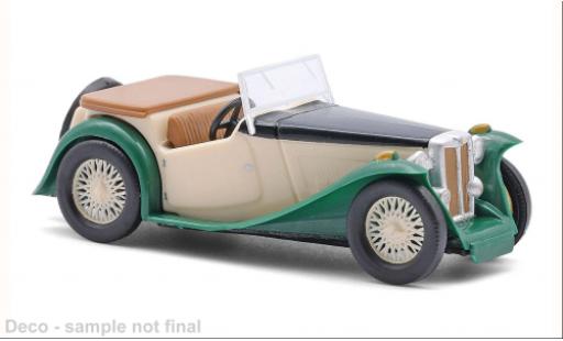 MG Midget 1/87 Busch TC beige/gr&uuml;n 1945 1:87 diecast model cars