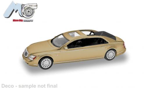 Maybach 62 1/87 Micro City 87 S gold 1:87 diecast model cars