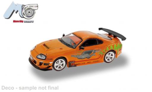 Toyota Supra 1/87 Micro City 87 orange 1:87 diecast model cars